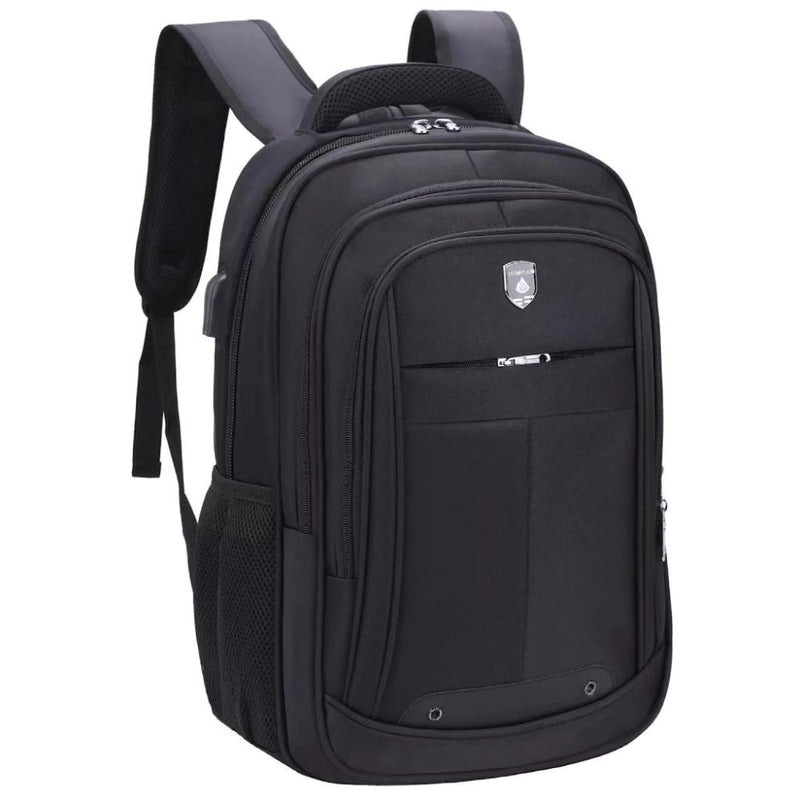 Mochila Grande Reforçada Saída para Carregador USB Fone de Ouvido Notebook Trabalho Escola Masculina Feminina