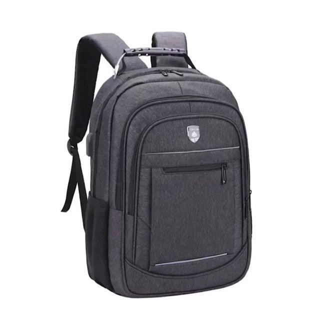 Mochila Grande Reforçada Saída para Carregador USB Fone de Ouvido Notebook Trabalho Escola Masculina Feminina