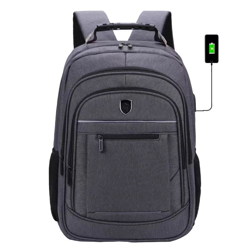 Mochila Grande Reforçada Saída para Carregador USB Fone de Ouvido Notebook Trabalho Escola Masculina Feminina