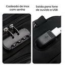 Mochila Bolsa Masculina Feminina Notebook Reforçada Anti Furto Semi Impermeável Escolar Trabalho Viagem Saída USB
