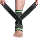 Kit Par Tornozeleira Ortopédica Ajustável com Suporte Elástico Cinta de Compressão