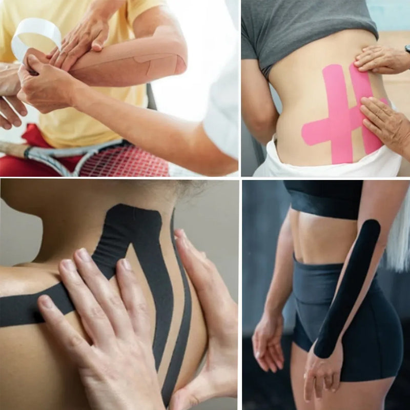 Fita Kinésio Bandagem Elástica Esportiva Muscular Fisioterapia 5 Metros