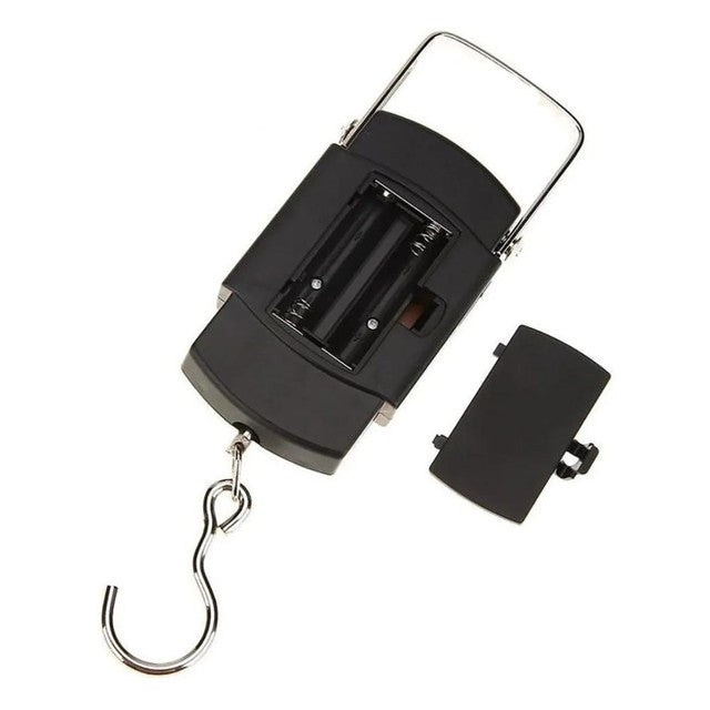 Balança Portátil Digital de Mão Com Gancho Mala Bagagem Pesca Alça Mala Até 50kg Alta Precisão