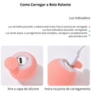 Bola Elétrica Inteligente Mágica para Animais de Estimação Cães e Gatos Brinquedos interativos Movimento Automático USB
