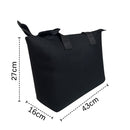 Bolsa Feminina Grande de Ombro Casual com Zíper Espaçosa Moderna Passeio Trabalho Faculdade Praia Academia