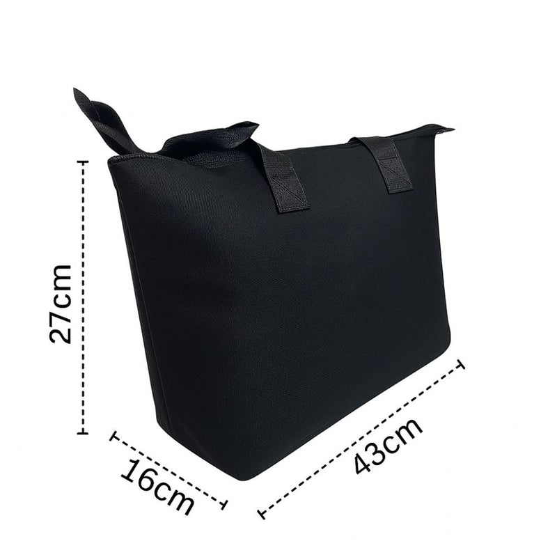 Bolsa Feminina Grande de Ombro Casual com Zíper Espaçosa Moderna Passeio Trabalho Faculdade Praia Academia