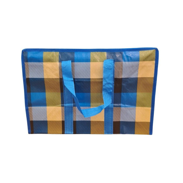 Bolsa Mala Sacola Feira Viagem Armazenamento Multiuso Dobrável em Lona Impermeável com Ziper