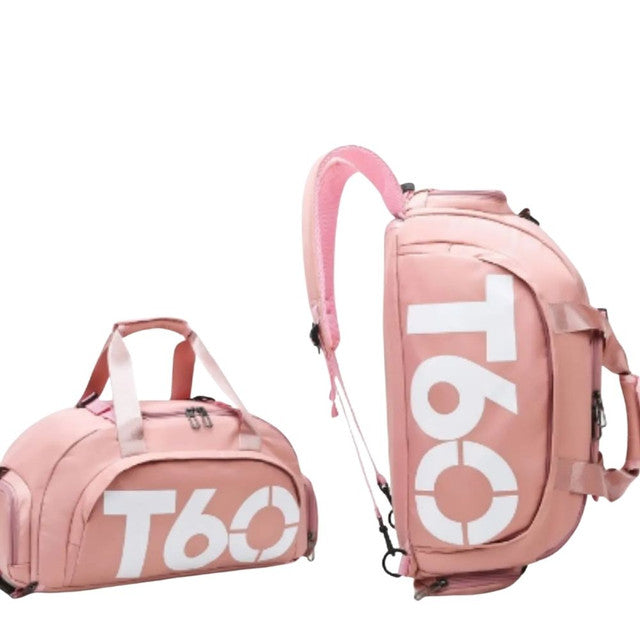 Bolsa Mochila Mala Fitness Treino de Viagem Academia Alça Transversal Compartimento para Sapato