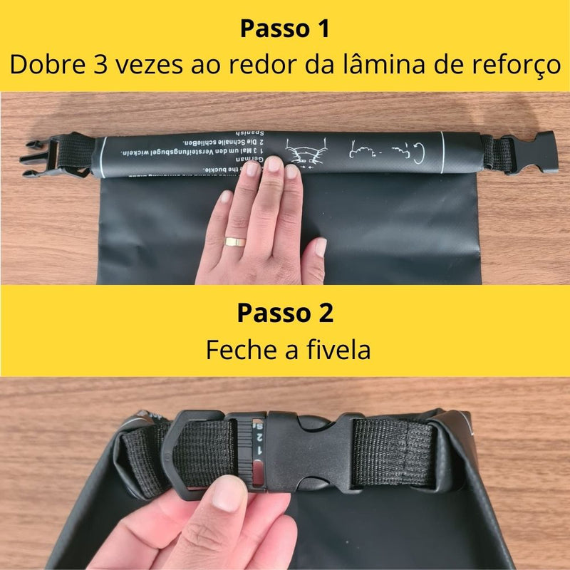 Bolsa Saco Estanque A Prova D'água Reforçada Impermeável com Alça 10L