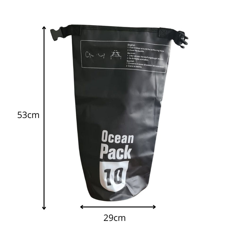 Bolsa Saco Estanque A Prova D'água Reforçada Impermeável com Alça 10L