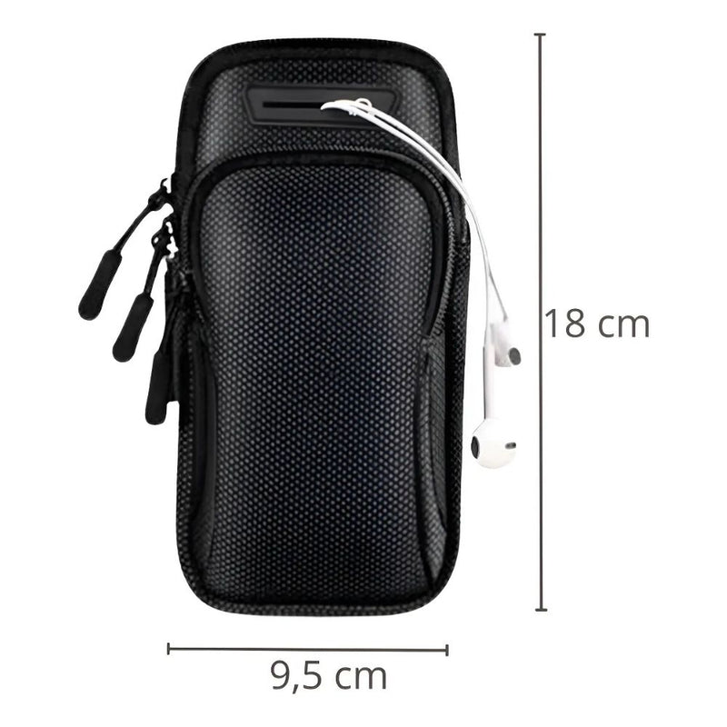 Braçadeira Esportiva Pochete Bolsa de Braço Impermeável Alça Ajustável para Celular acessórios Corrida Caminhada Treino