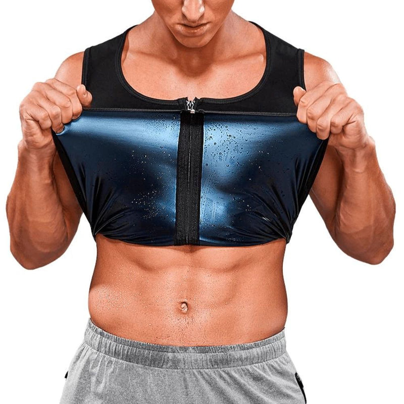 Regata Modeladora Cinta Térmica com Efeito Sauna Redutor com Zíper Academia Exercícios