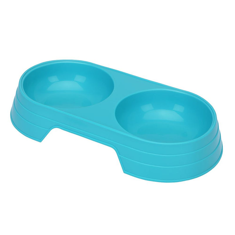 Comedouro Bebedouro Duplo 2 em 1 para Pets Cães e Gatos 200 ml em cada lado