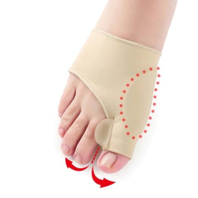 KIT PAR DE MEIAS PROTETOR ORTOPÉDICOS CORRETOR DE JOANETES COM SEPARADOR DE DEDOS