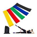 Kit Elástico Extensor Para Exercicio E Conjunto 5 Faixa Elastica Thera Band Treino Em Casa Ginastica Fisioterapia Yoga