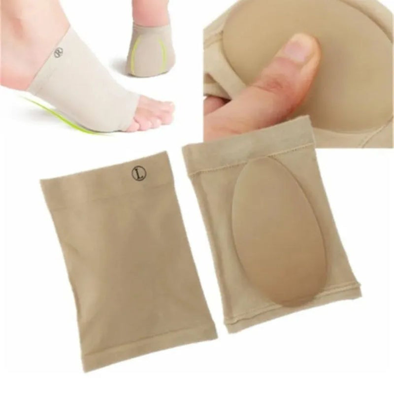 Kit Ortopédico 1 Par de Palmilhas para Fascite Plantar + 1 Par de Meias Protetoras com Separador de Joanetes