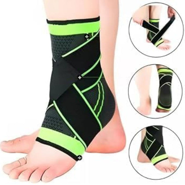 Kit Ortopédico Joelheira, Tornozeleira e Munhequeira Ajustáveis Conforto e Proteção para Atividades Físicas e Lesões