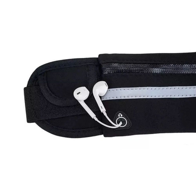 Kit Pochete Esportiva Corrida Treino Academia + Garrafa 500 ml Térmica de Inox com sensor de Temperatura