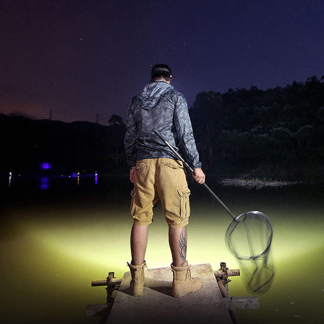 Lanterna de Cabeça 5 LED´s Super Forte Recarregável Resistente A Água Carregamento via USB