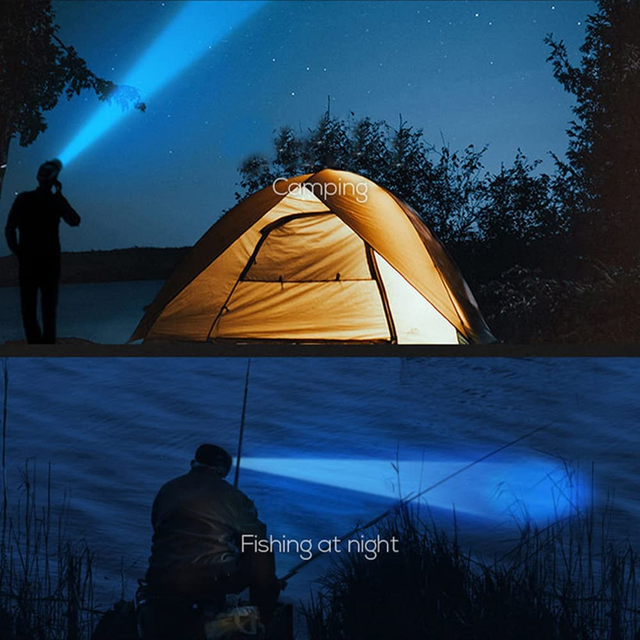 Lanterna de Cabeça 5 LED´s Super Forte Recarregável Resistente A Água Carregamento via USB