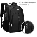 Mochila Bolsa Masculina Feminina Notebook Reforçada Anti Furto Semi Impermeável Escolar Trabalho Viagem Saída USB