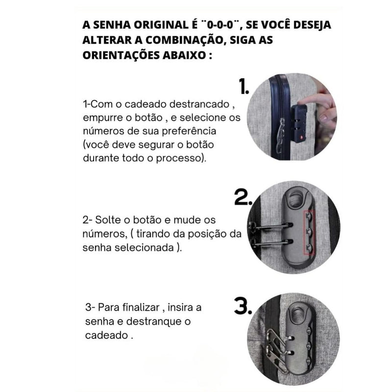 Mochila Bolsa Masculina Feminina Notebook Reforçada Anti Furto Semi Impermeável Escolar Trabalho Viagem Saída USB