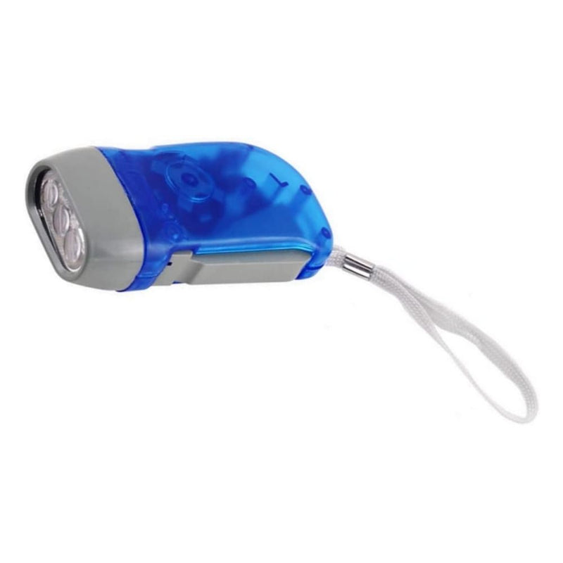 Mini Lanterna Dinamo Pressão Gerador Manual Iluminação 3 Led sem uso de bateria