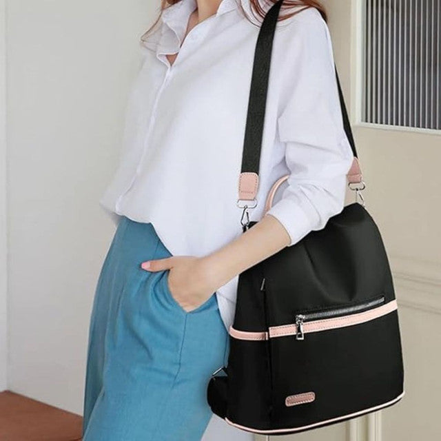 Mochila Bolsa Feminina Casual Mulheres Passeio Viagem Escola Preto