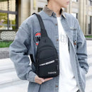 Mochila Bolsa Tiracolo Transversal Pochete de Peito Cross Body Impermeável com Saída para fone de ouvido