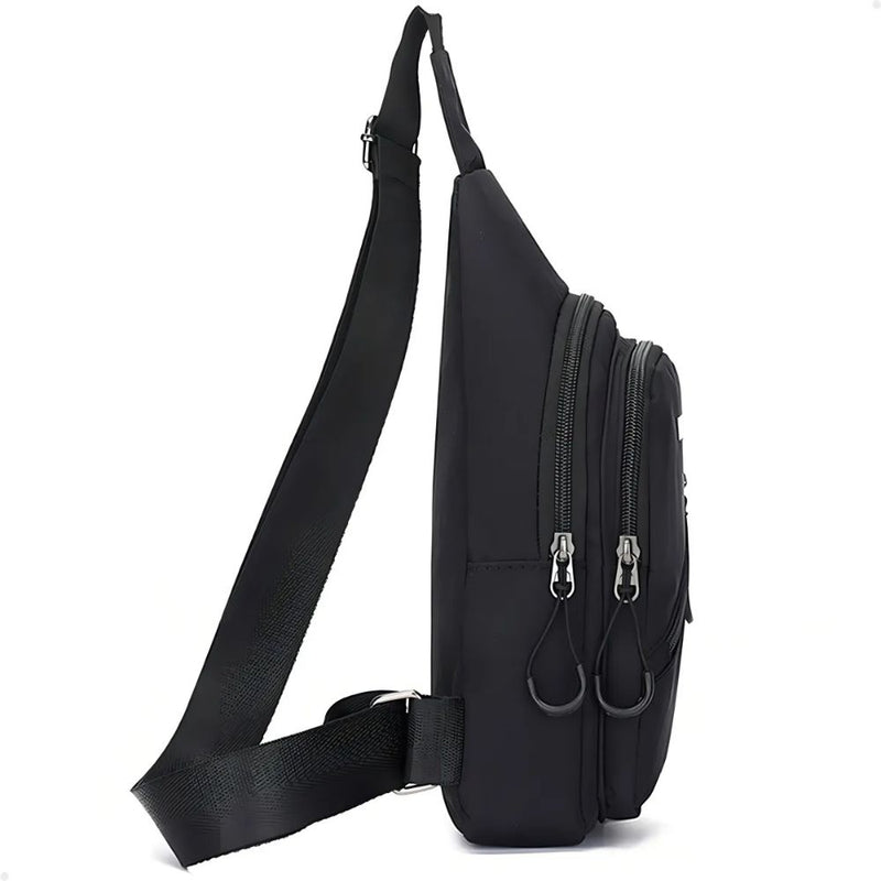 Mochila Bolsa Tiracolo Transversal DK Pochete de Peito Cross Body com Alça unica Unissex