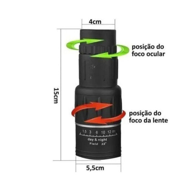 Monóculo 8km Profissional 30X52 Tático Luneta Com Nitidez