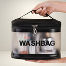Necessaire Bolsa Portátil Transparente impermeável Para Viagem Cosméticos Multifuncional