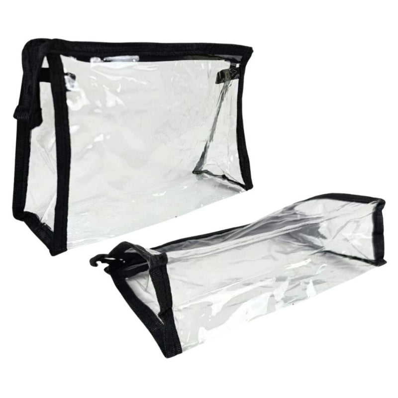 Necessaire Estojo Organizador para Viagem Transparente com Ziper Bolsa Feminina Masculino Maquiagem