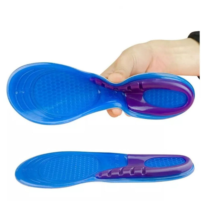 PAR DE PALMILHAS DE GEL SILICONE ORTOPÉDICA RESPIRÁVEL