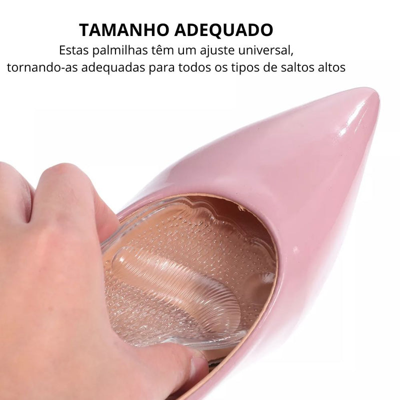 Par Palmilha Ortopédica Protetor Para Pés Almofadas Silicone Sapato