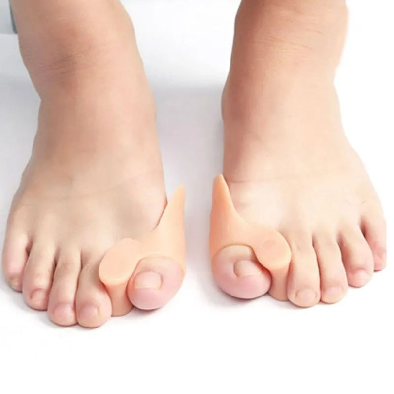 Par Protetor Ortopédico Joanete Alívio de Dor Separador Corretor de Dedos Antiderrapante Silicone