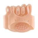 Par Separador de dedos Pé Em Silicone Corretor de Hálux Vlagus Almofada Antepé Alivia Dor