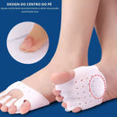 Par Separador de dedos Pé Em Silicone Corretor de Hálux Vlagus Almofada Antepé Alivia Dor