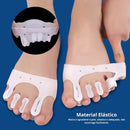 Par Separador de dedos Pé Em Silicone Corretor de Hálux Vlagus Almofada Antepé Alivia Dor