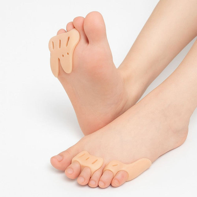 Par Separador de dedos do Pé em Silicone Gel Protetor Joanetes