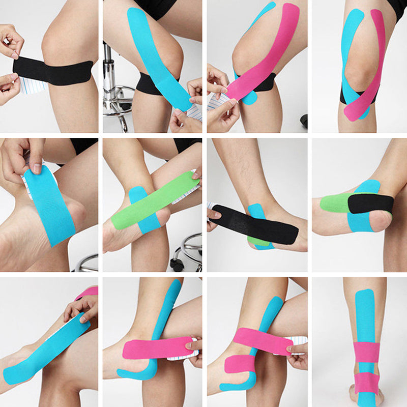 Fita Kinésio Bandagem Elástica Esportiva Muscular Fisioterapia 5 Metros