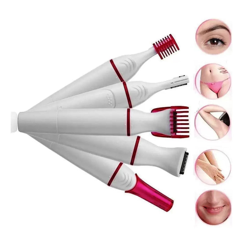 Depilador Elétrico Profissional Removedor de Pelo 5 em 1