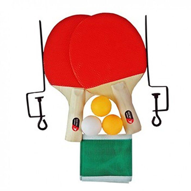 Kit Ping Pong Raquetes Bolinhas Rede Suporte