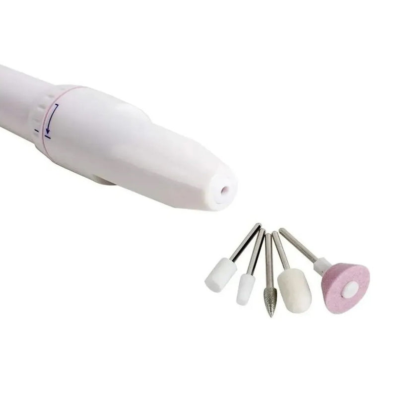 Kit Aparelho Lixa Unha Manicure Pedicure Portátil Elétrico Profissional Sem Fio
