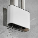 KIT ESCOVA SANITÁRIA SILICONE FLEXÍVEL COM SUPORTE FIXADOR DE PAREDE