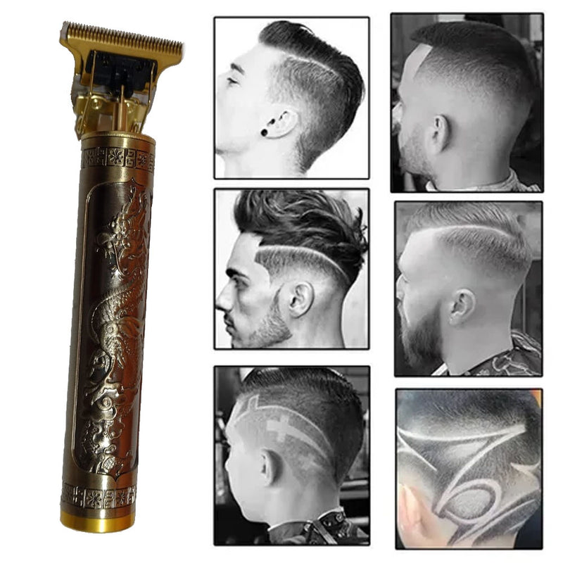 Maquina Profissional Corta Cabelo Barba Sem Fio Carregamento USB