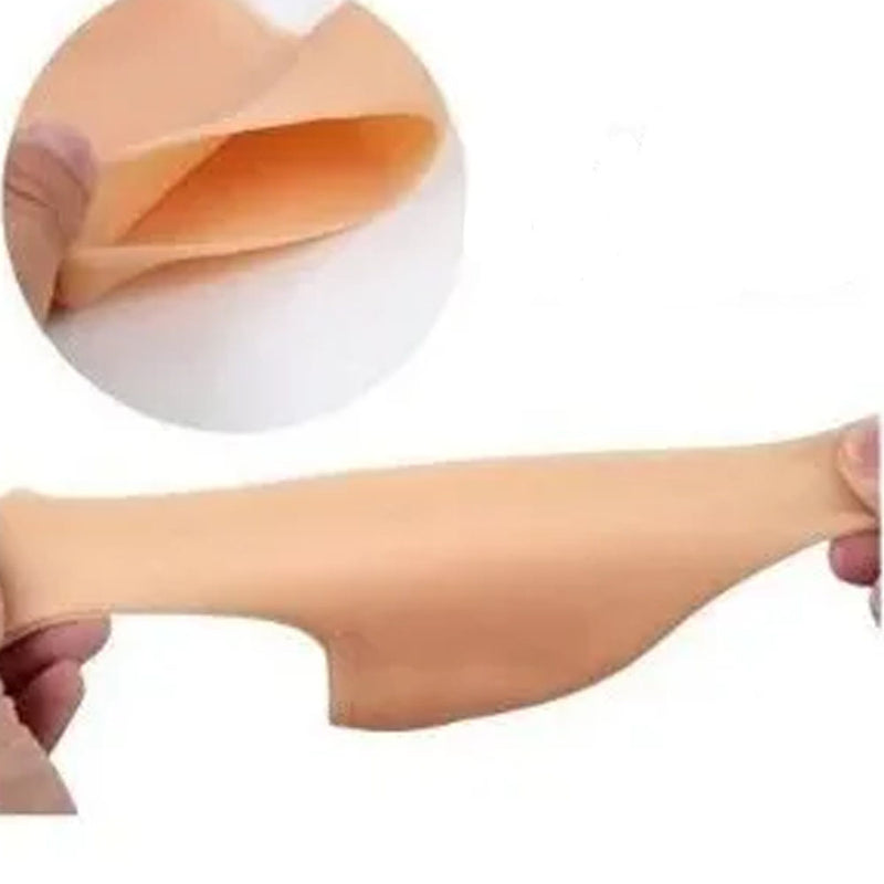 Par Meia Silicone Anti Rachadura Calcanhar Hidratante