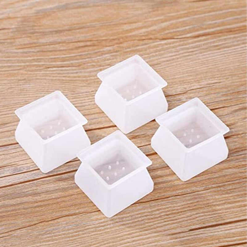 KIT 4 PROTETOR PÉ DE CADEIRA POLTRONA SOFÁ ANTI RISCO ANTI RUÍDOS DE SILICONE