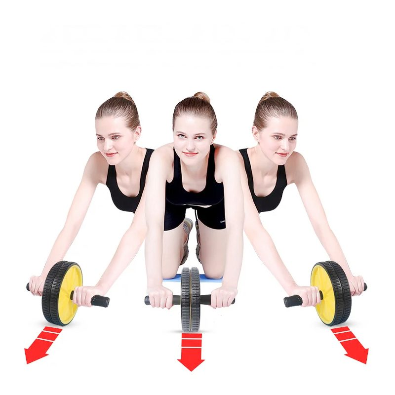 Roda Dupla de Exercícios Leve e Portátil