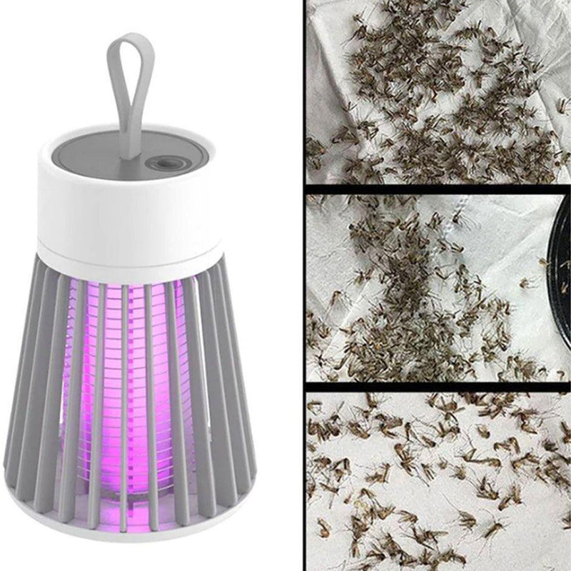 Luminária Lâmpada LED com Alça Repelente Elétrico Armadilha Luz Ultravioleta Mata Mosquito Inseto Pernilongo